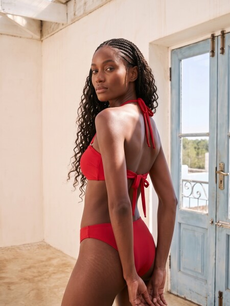 BANDEAU LIA CON COPA REMOVIBLE ROJO