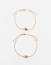 Pulseras Flexibles Sets Metal Set De Pulseras - Dorado