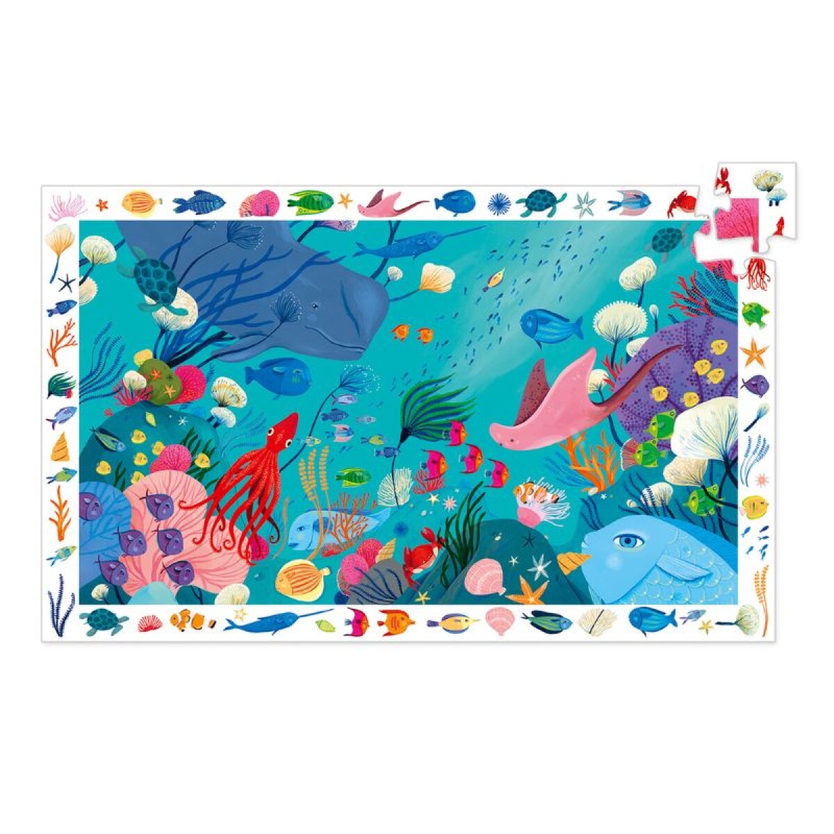 Puzzle de observación 54pcs - Acuático 