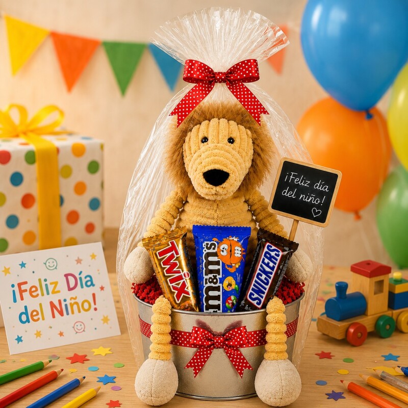 Box dia del niño- león