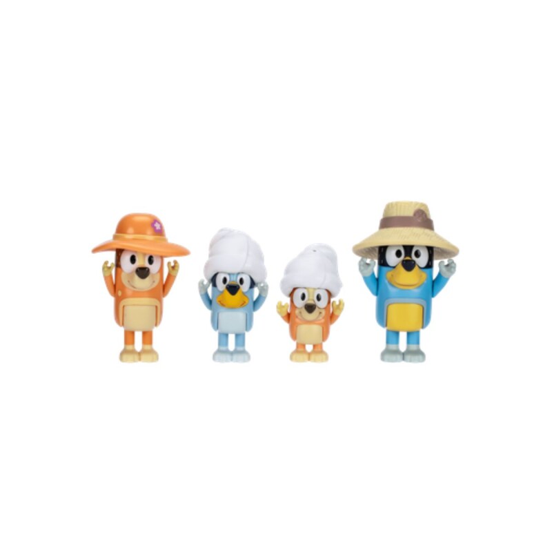 Juego Bluey Set de 4 Figuras Trip