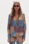 Camisa San Marino en Lino Metalizado Padma Gold Print