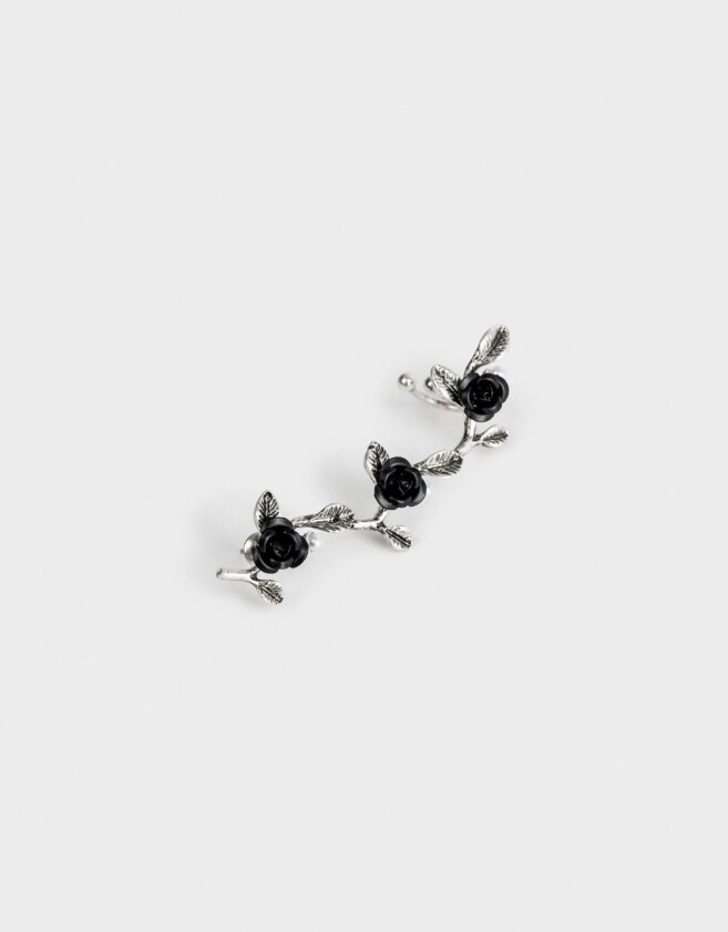 Bijou Cuff Con flores Earcuff Con Flores Antique - Plateado Antique Silver