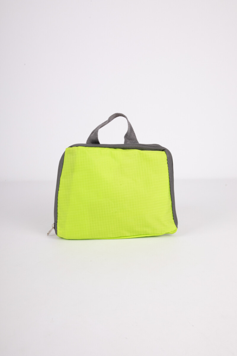 MOCHILA PLEGABLE VIAJE - Verde Lima 