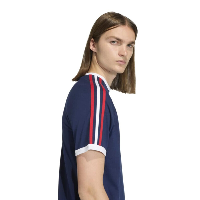 Remera ADIDAS 3S TEE Hombre KC8636 Indigo-rojo