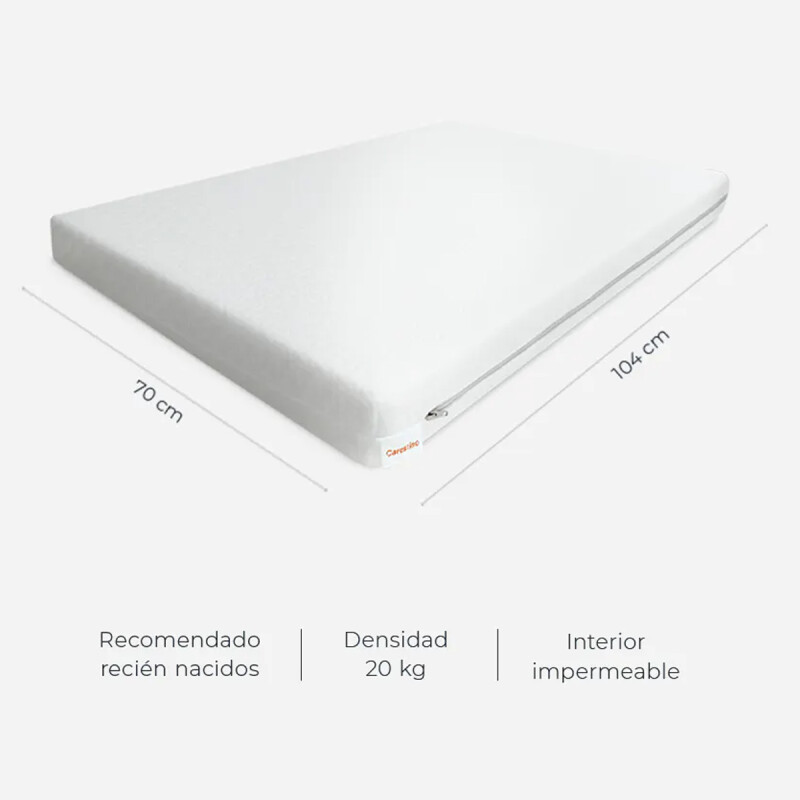 Colchon para Bebé Carestino Densidad 20 kg 104x70cm Colchon para Bebé Carestino Densidad 20 kg 104x70cm