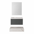MUEBLE DE BAÑO CON ESPEJO LUZ LED MODELO 6069-60 / MUEBLE + ESPEJO LED - 60 cm Mueble De Baño Con Espejo Luz Led Modelo 6069-60 / Mueble + Espejo Led - 60 Cm
