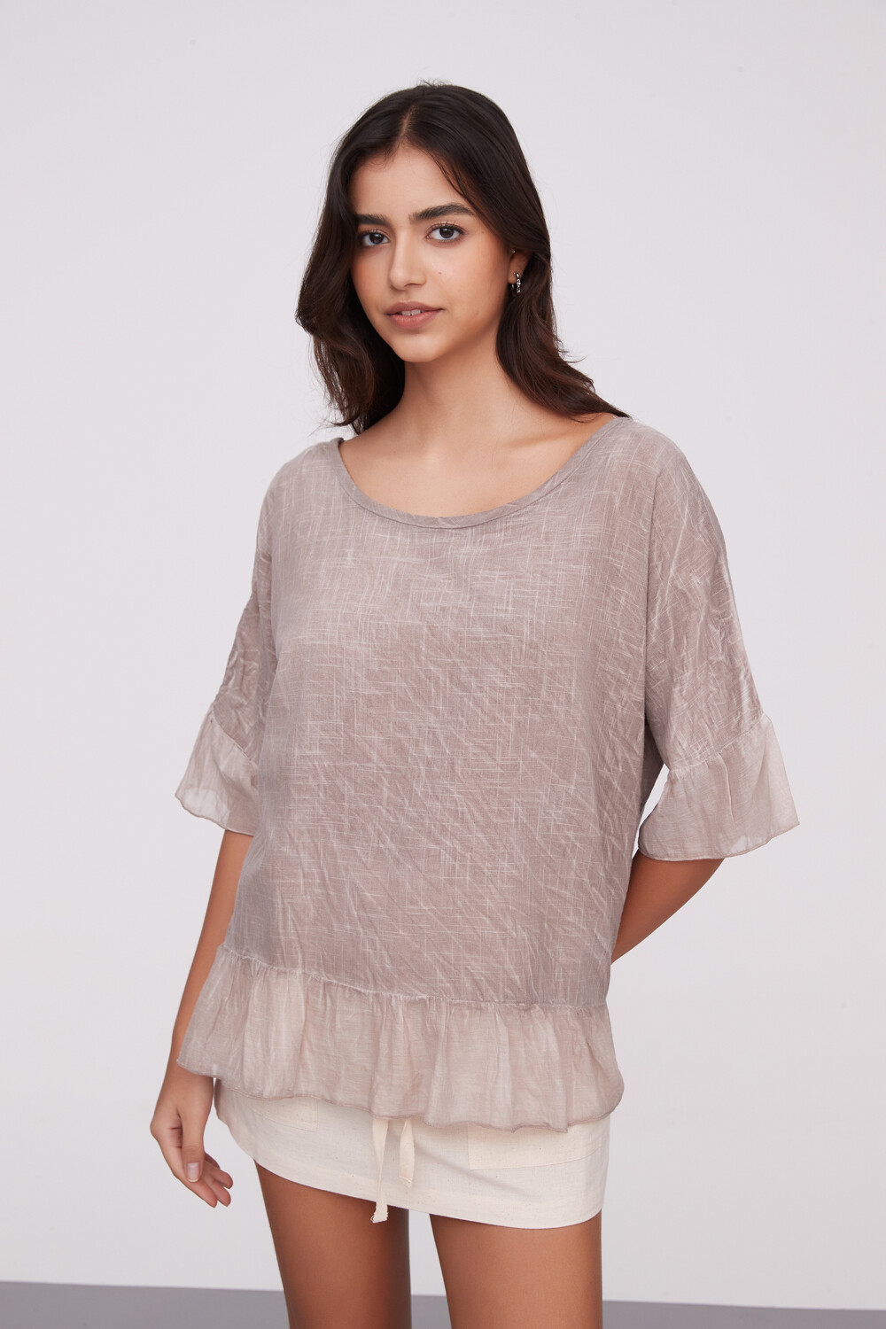 Blusa Pasik Taupe / Mink / Vison