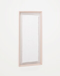 Cuadro abstracto Olvin de papel reciclado blanco con relieves hechos a mano 44 x 94 cm