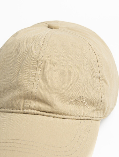 Gorro con Visera Algodón Beige