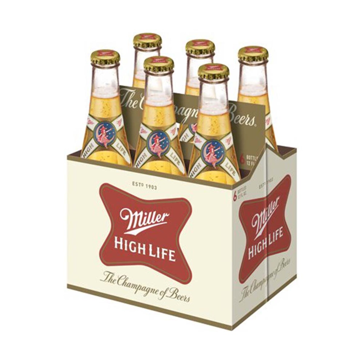 Miller High Life 355ml - Pack 6 unidades 