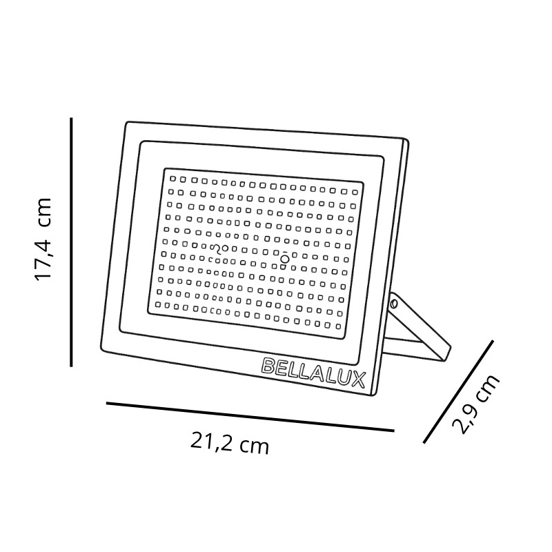 FOCO LED BELLALUX G6 200W Foco LED BELLALUX G6 200W Luz Calida
