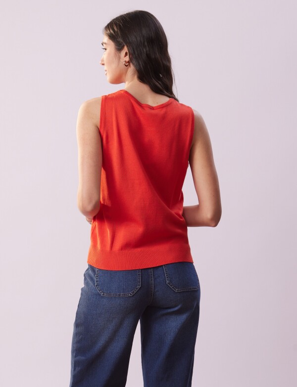 Musculosa Tejida ANARANJADO
