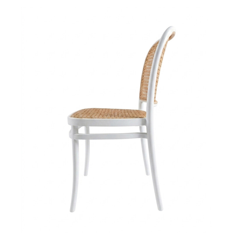 SILLA ALS VIENA- Apilable Blanca -PVC RATAN N/A