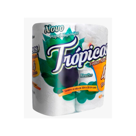 PAPEL HIGIÉNICO TROPICO - 30M X4 Unidades PAPEL HIGIÉNICO TROPICO - 30M X4 Unidades