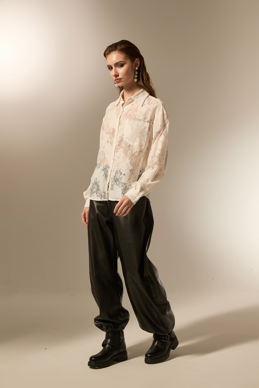 Camisa Valessa Marfil / Off White