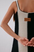 Vestido Cala NEGRO Y CRUDO