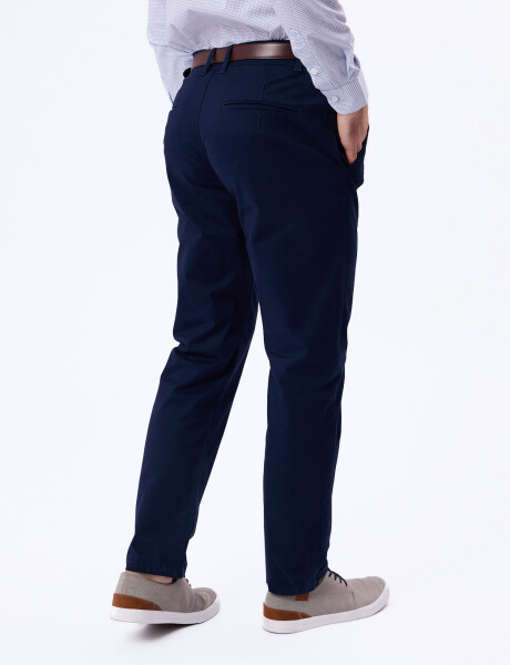 Pantalon chino azul