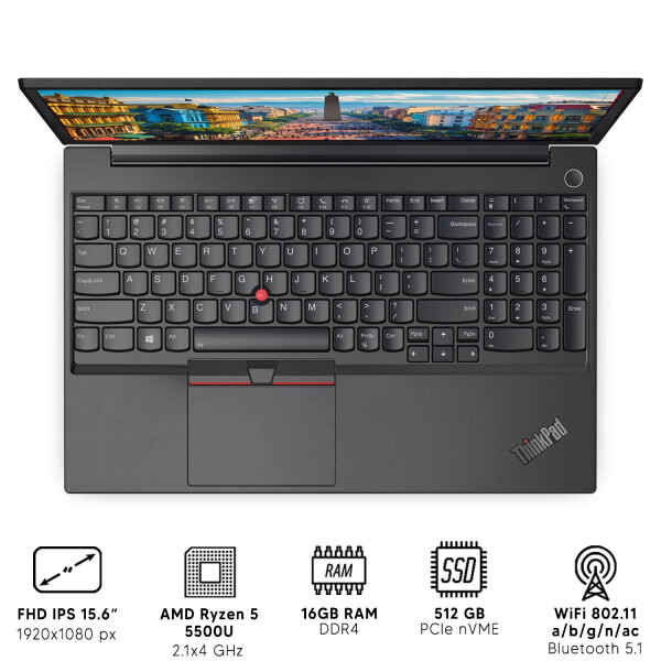 Notebook Lenovo Thinkpad E15 G3 Ryzen 5 16gb Ram 512gb 15.6" NOTEBOOK RFPL LENOVO E15 G3 R5/16/512/15
