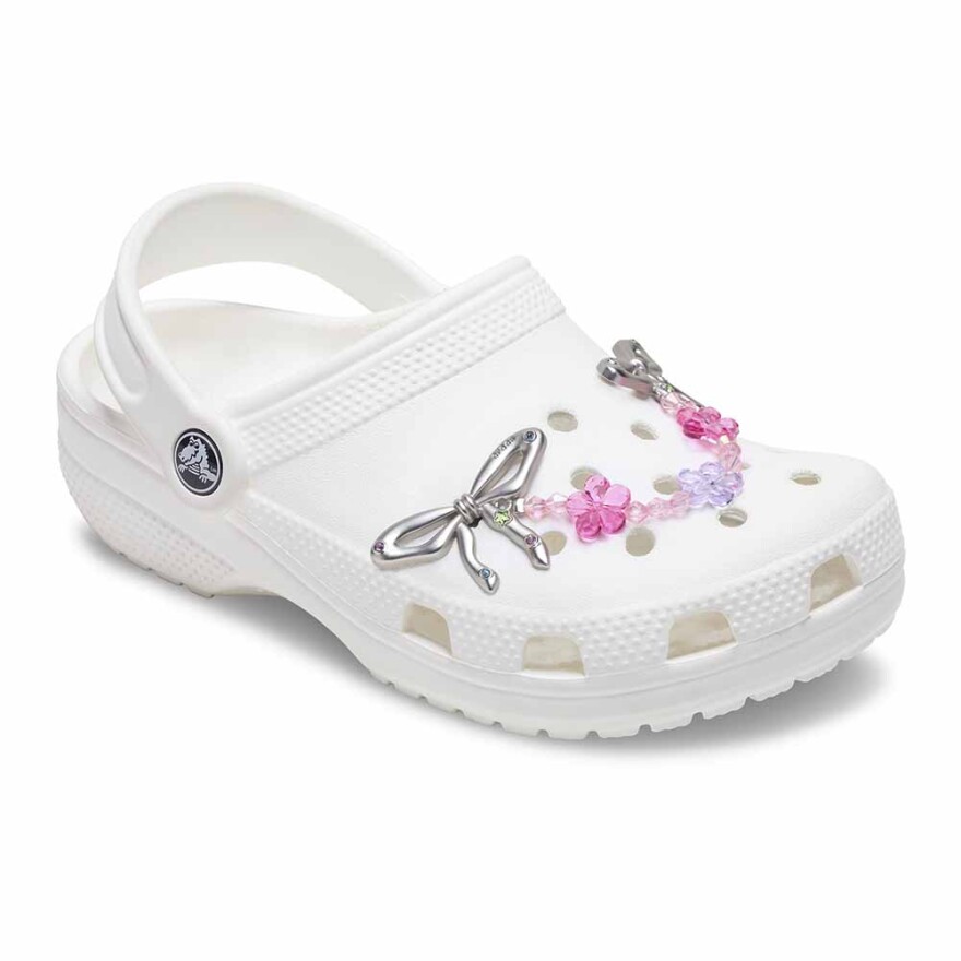 Jibbitz Silver Meta Flower Chain Multicolor