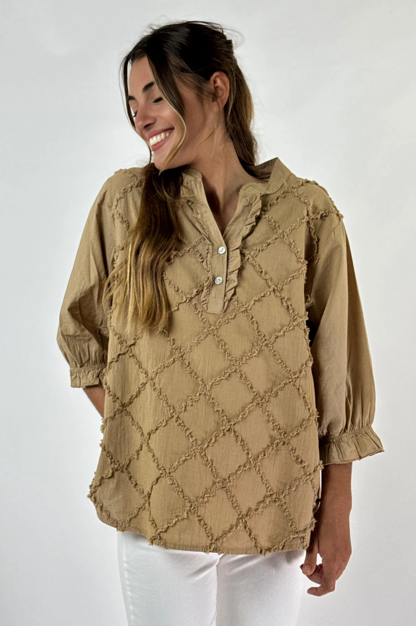 BLUSA SOLARA camel l/xl