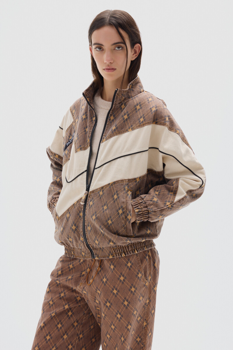 Campera Olímpica Print Brown