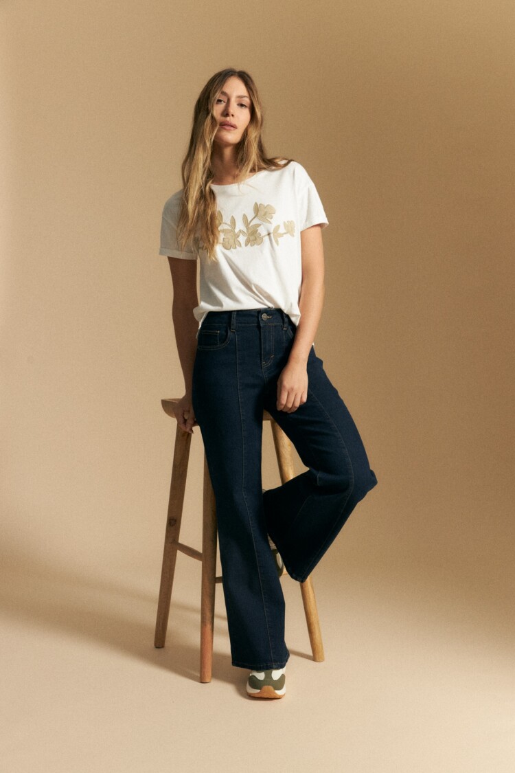 REMERA FLORALIA Blanco