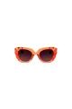 Lentes Tiwi Matisse Shiny Fluor Orange With Brown Lenses