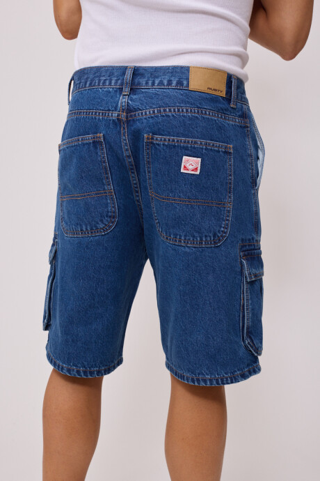 BERMUDA JEAN HARVY RUSTY Azul Medio