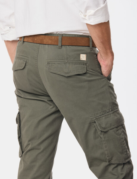 PANTALÓN CARGO Verde
