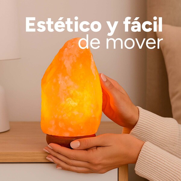 Lámpara Sal De Himalaya 2-3kg Con Interruptor + Base Madera® Lámpara Sal De Himalaya 2-3kg Con Interruptor + Base Madera®