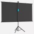Pantalla De Proyeccion Con Tripode 100 Pulgadas Retractil HD Variante Color Negro