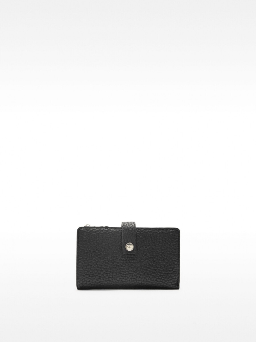 Cartera De Textura M negro