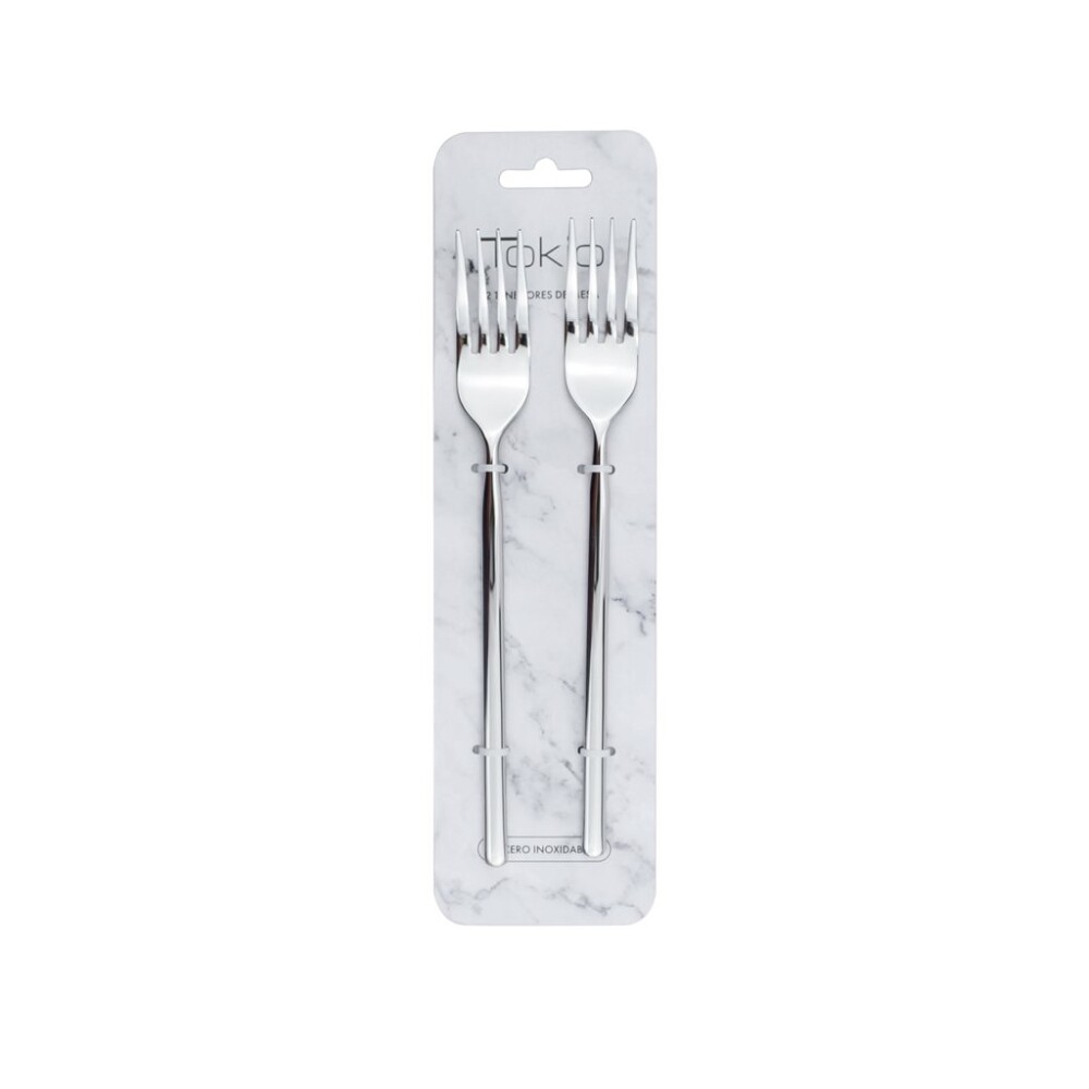 Set 2 Tenedores de Mesa Selecta Tokio 21 cm Acero Inoxidable SET X2 TENEDOR DE MESA 21CM ACERO TOKIO