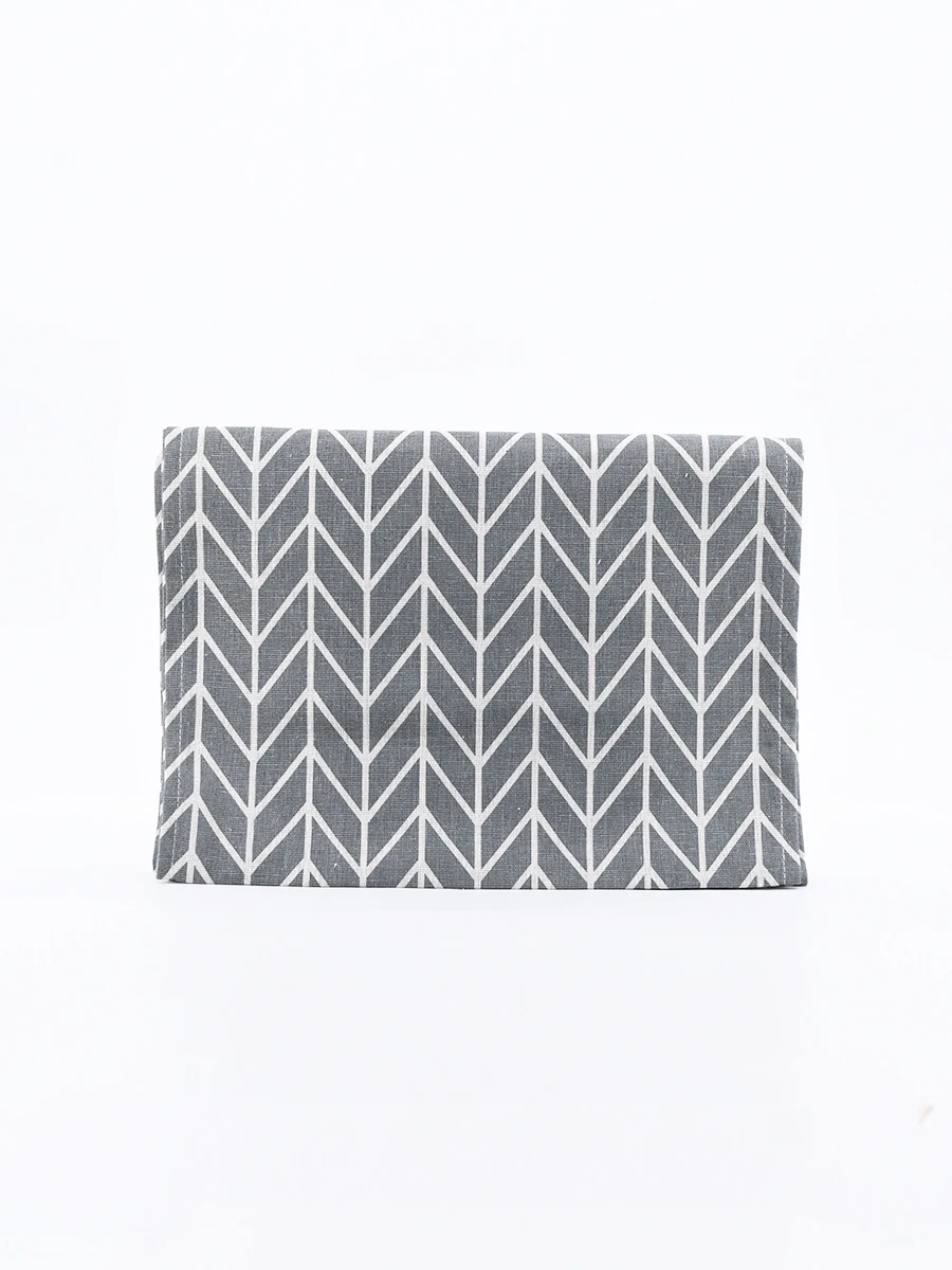 SENDERO POLIESTER GEOMETRICO - GRIS 
