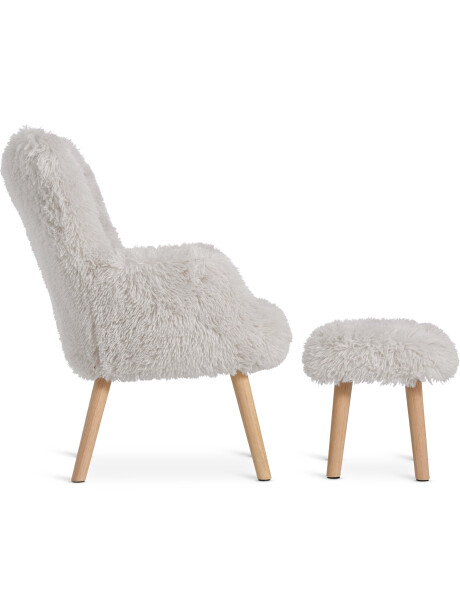 Sillón/apoya pies HVILSTED 1 cuerpo teddy crudo Sillón/apoya pies HVILSTED 1 cuerpo teddy crudo