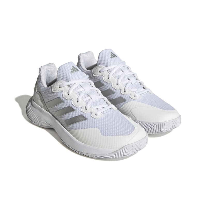 Championes Adidas GameCourt 2 de Mujer HQ8476 Blanco-plata