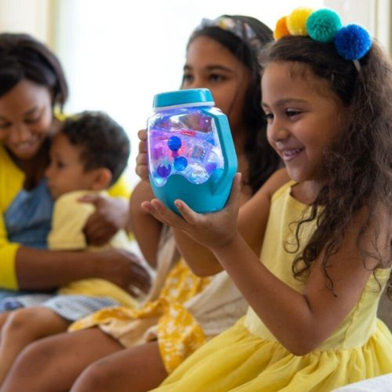 Jarra De juego sensorial- Glo Pals Azul