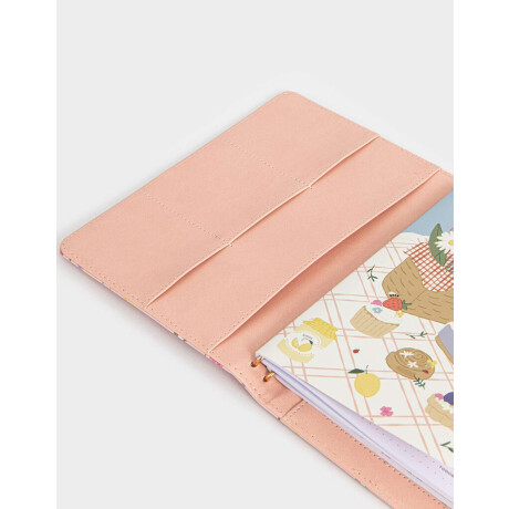 Set De Dos Cuadernos Con Cover De Pu Estampada Rosa Claro
