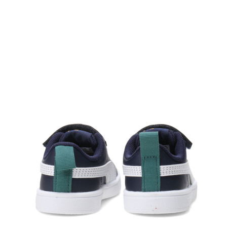 Championes de Niños Puma Rickie Infantil C/Velcro Azul - Blanco
