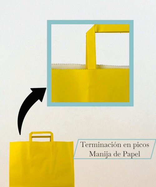 Bolsa lisa acuario 30x12x32 cm AMARILLO