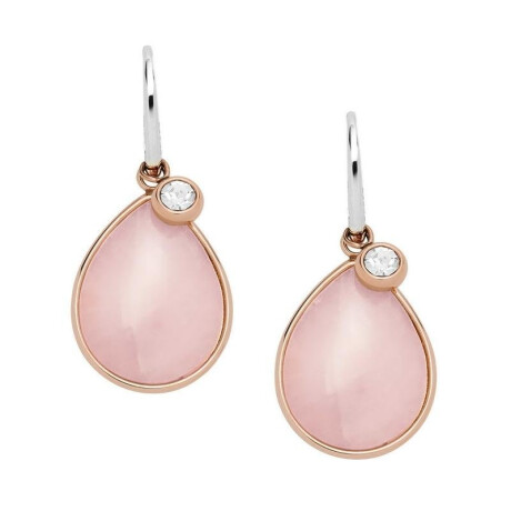 Caravanas Fossil Acero Oro Rosa 0