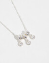 Cadena Corta con Dije Strass Collar Con Dije De Cubic Zirconia - Plateado