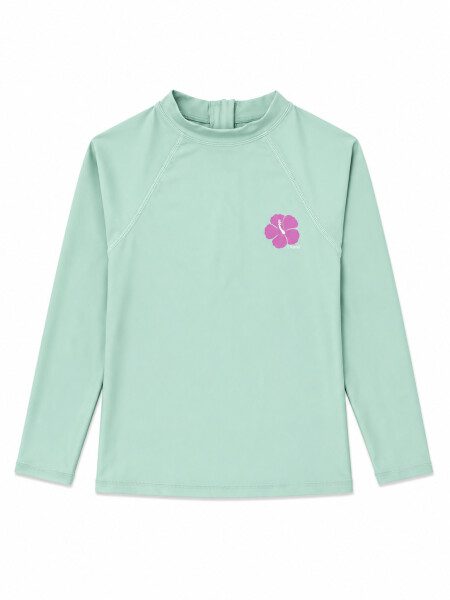 REMERA MANGA LARGA UV GRL VERDE AQUA