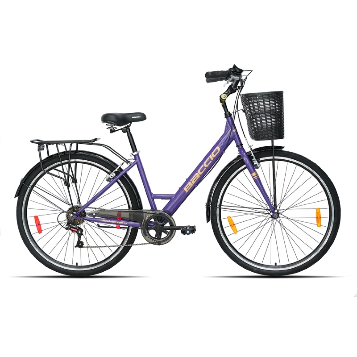 Bicicleta Baccio R.28 Dama Liberty 700 6v Urbana - Violeta 