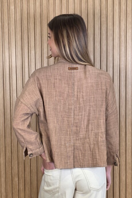 Sobrecamisa Greta Tostado