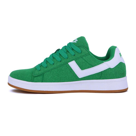 Pony Calzado Lifestyle Square Gamuza Hombre Verde-Blanco