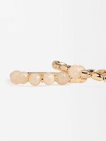 Set De Pulseras Elásticas Con Resina beige