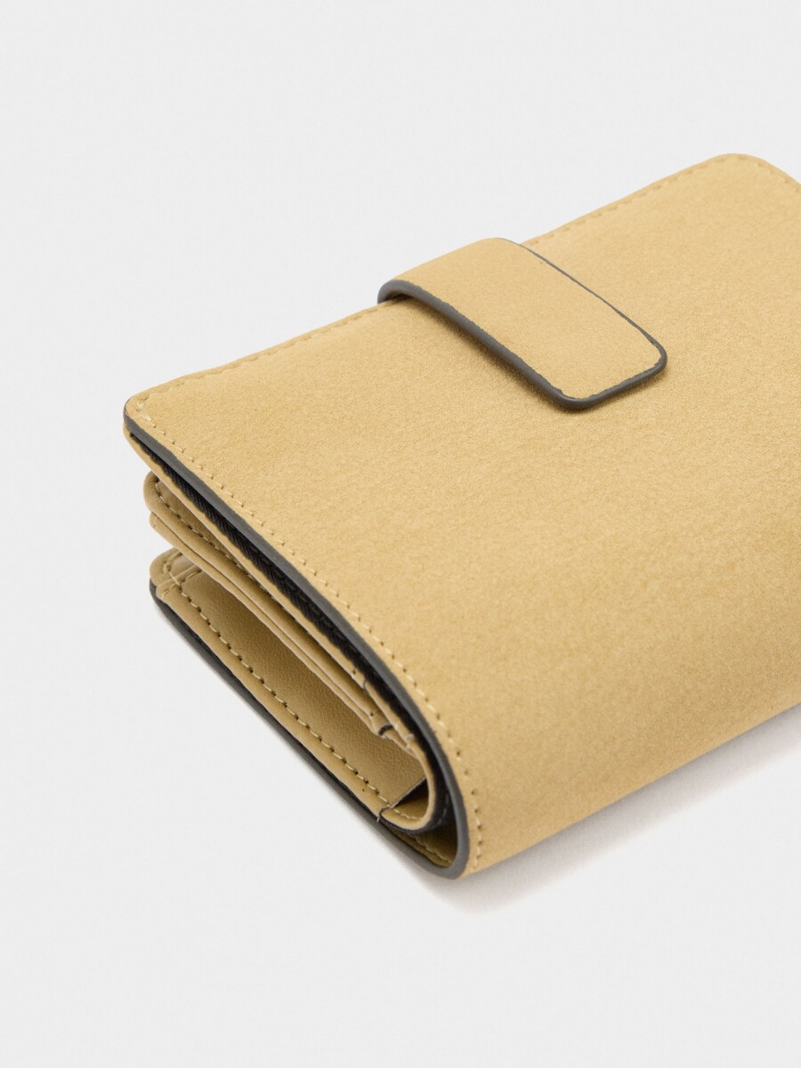 Cartera Efecto Piel beige