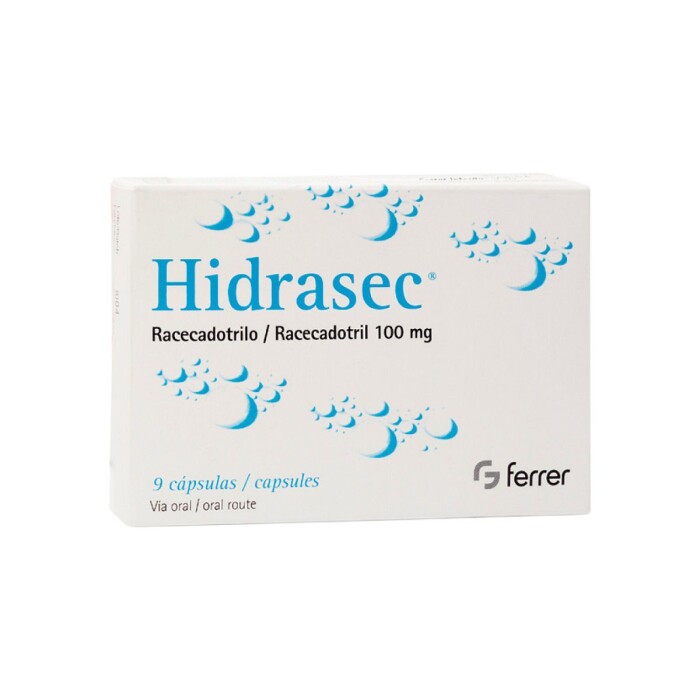 HIDRASEC 100 MG. CAPS.X 9 (ADULTOS) CJ única
